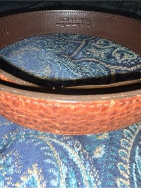 Chocolate Brown Leather Women's Belt - Classic Textured Style